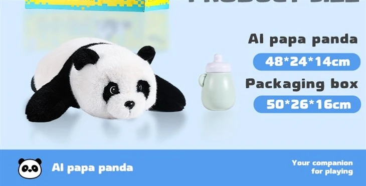 AI Curious Interactive Bear Plush Toy Cute Electric Music Bear